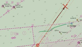 Non-Compliance with the collision regulations in North Sea Deep Water Route